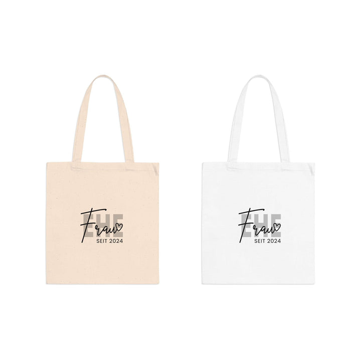 Personalisierte Baumwolltasche mit Hochzeitsdatum-FaceeCo