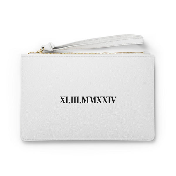 Personalisierte Brauthandtasche mit Datum-FaceeCo