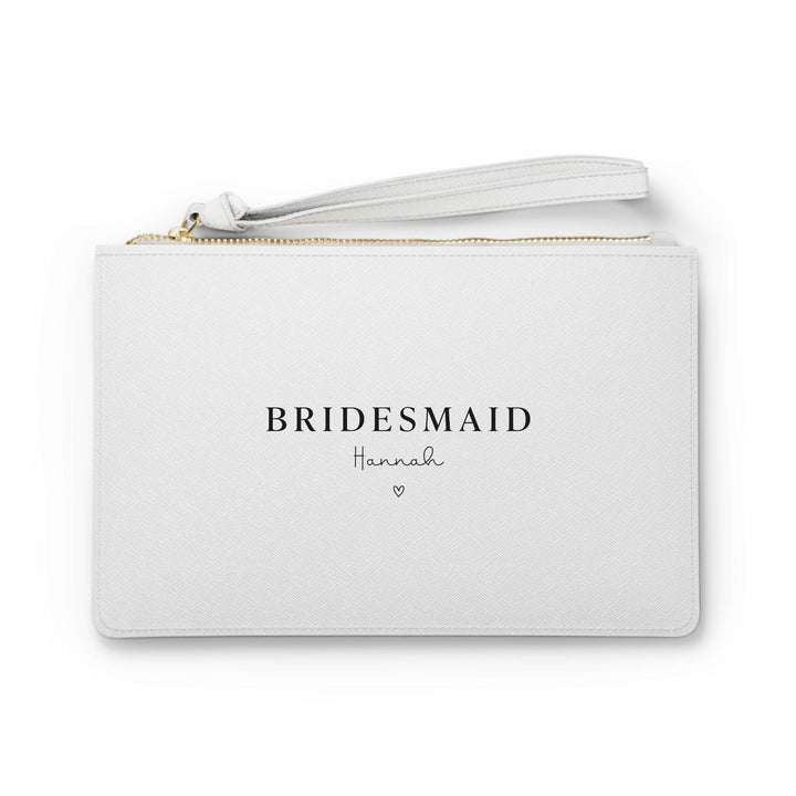 personalisierte Brautjungfernhandtasche mit Namen-FaceeCo