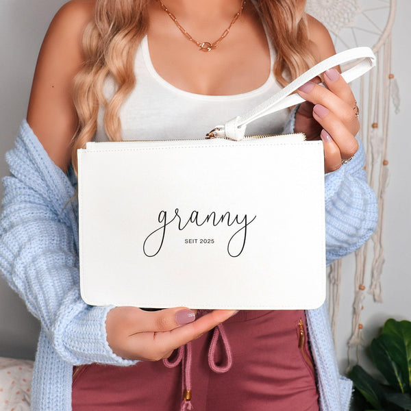 Personalisierte Clutch Tasche für Neu-Oma | Stilvolles Accessoire für Neue Großmütter-FaceeCo