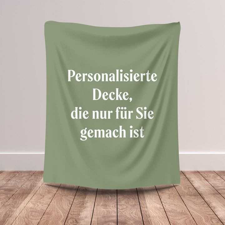Personalisierte Fleecedecke mit eigenem Text | Gemütliche Wohndeko-FaceeCo
