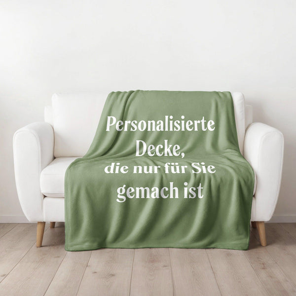 Personalisierte Fleecedecke mit eigenem Text | Gemütliche Wohndeko-FaceeCo
