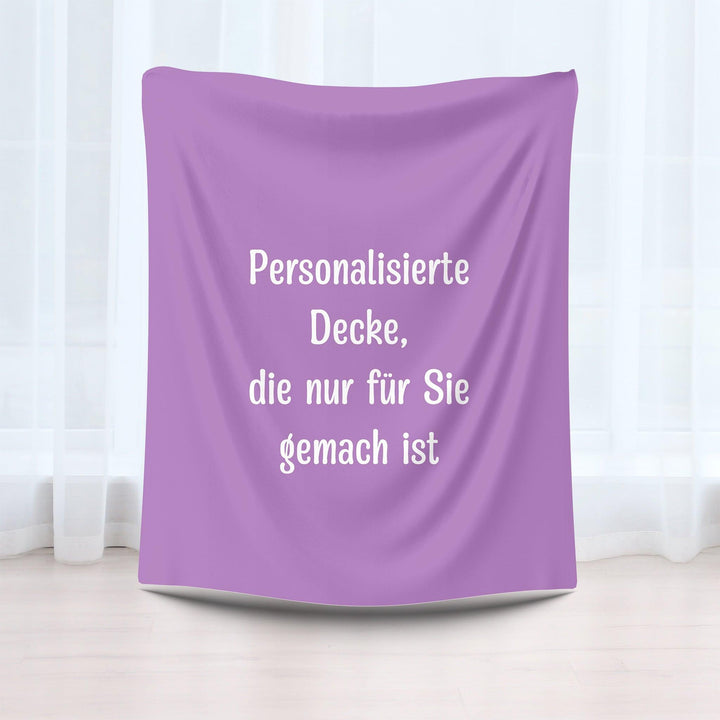 Personalisierte Fleecedecke mit eigenem Text | Gemütliche Wohndeko-FaceeCo