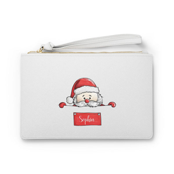 Personalisierte Santa Clutch mit Name | Individuelle Weihnachts Tasche-FaceeCo