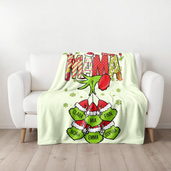 Personalisierte Weihnachts Fleece Decke mit Namen | Gemütliches Weihnachtsgeschenk-FaceeCo