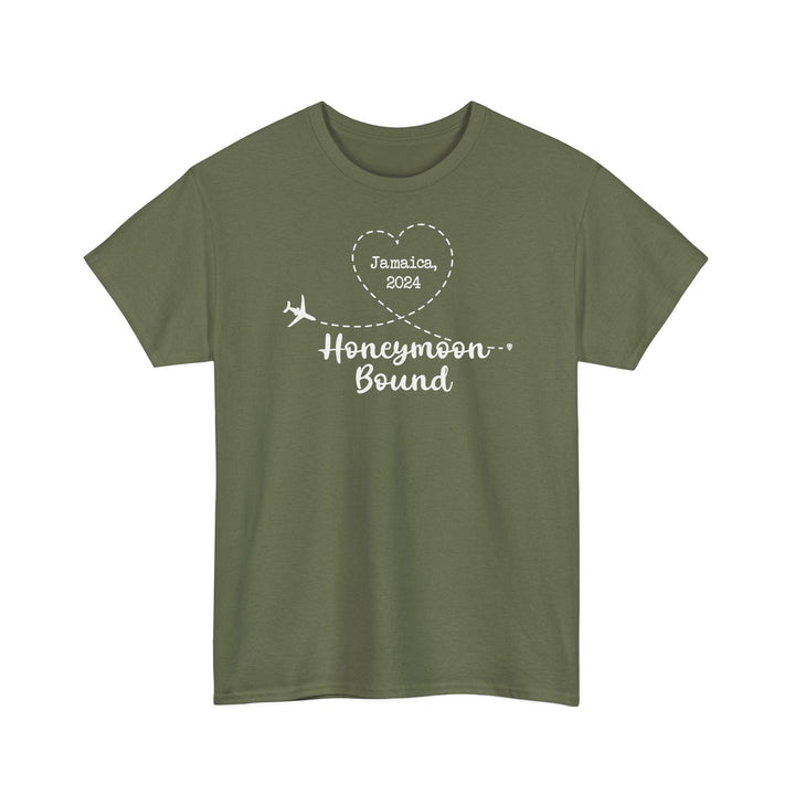 Personalisierbares 'Honeymoon Bound' T-Shirt – mit eurem Datum-FaceeCo