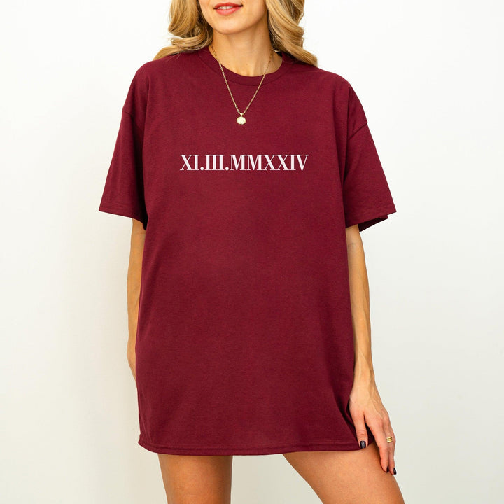 Personalisiertes Jga Shirt mit Datum-FaceeCo