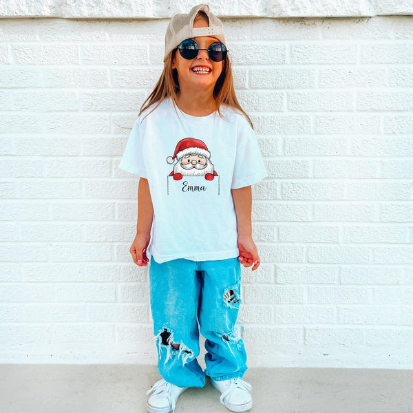 Personalisiertes Weihnachts-Shirt mit Namen für Kinder-FaceeCo