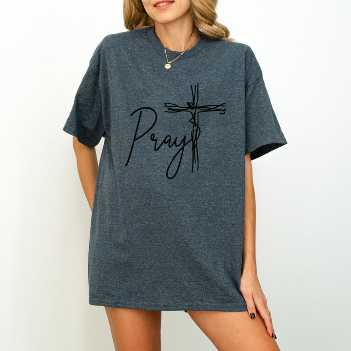 Pray T-Shirt | Religiöses T-Shirt | Glaubens-inspiriertes Geschenk-FaceeCo