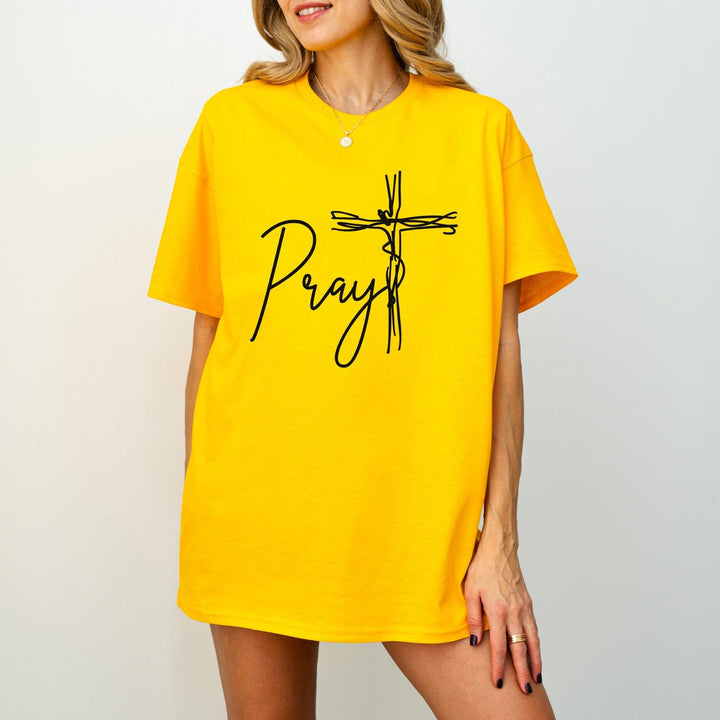 Pray T-Shirt | Religiöses T-Shirt | Glaubens-inspiriertes Geschenk-FaceeCo
