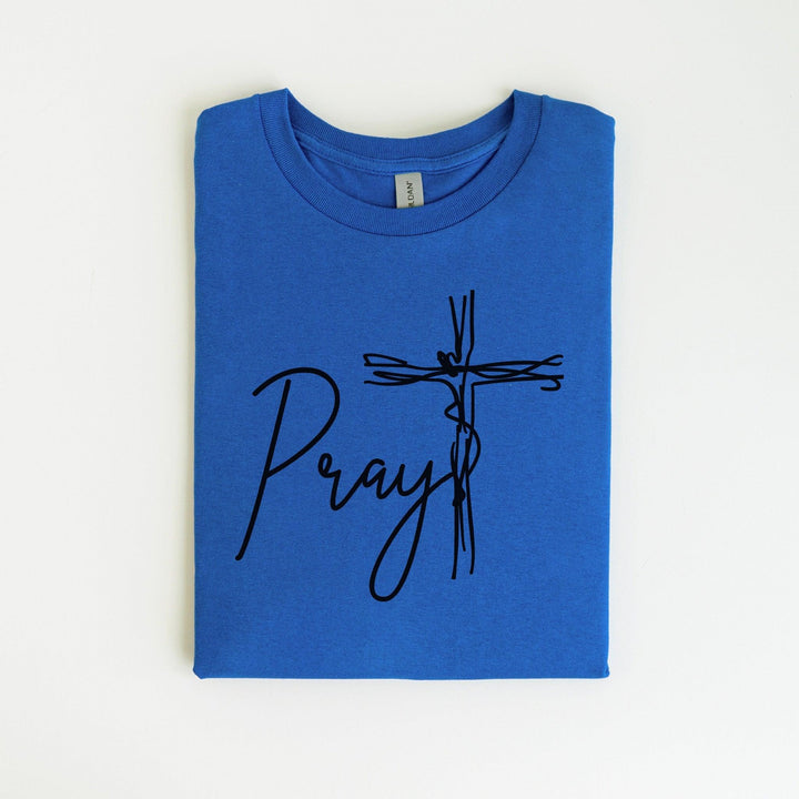 Pray T-Shirt | Religiöses T-Shirt | Glaubens-inspiriertes Geschenk-FaceeCo