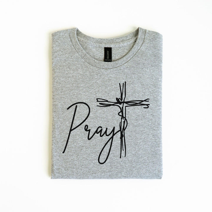 Pray T-Shirt | Religiöses T-Shirt | Glaubens-inspiriertes Geschenk-FaceeCo