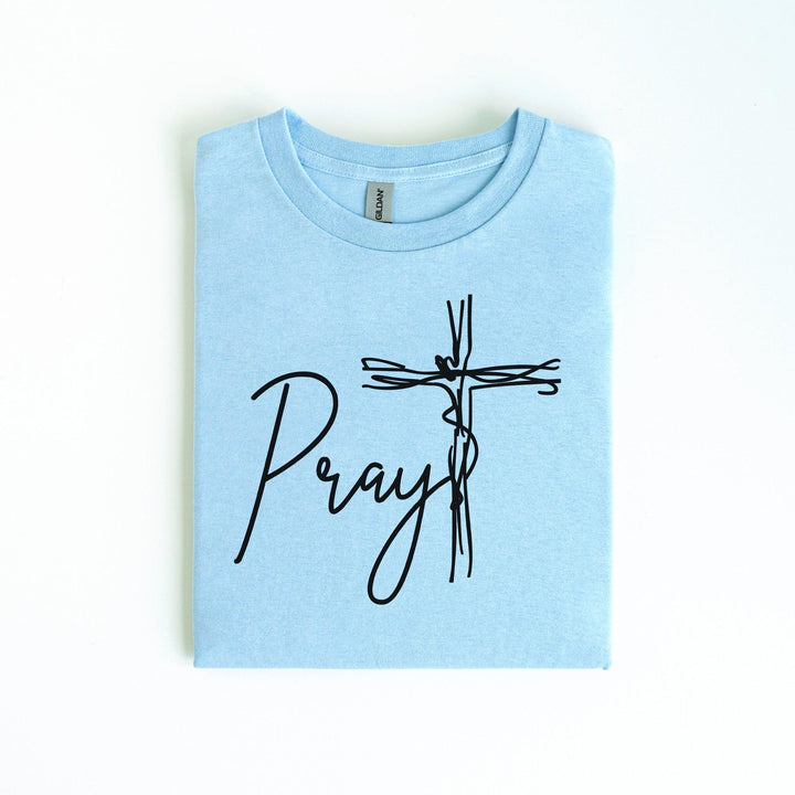 Pray T-Shirt | Religiöses T-Shirt | Glaubens-inspiriertes Geschenk-FaceeCo