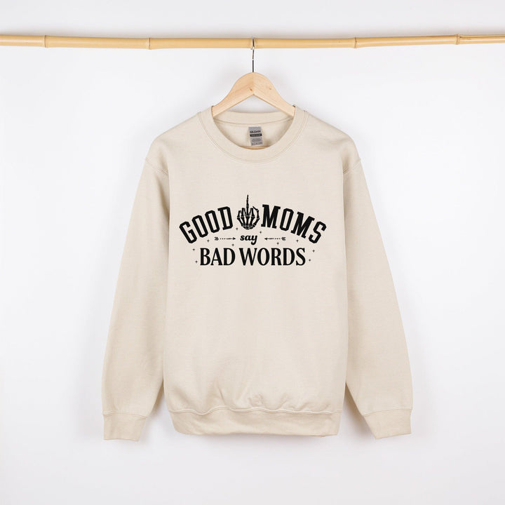 Pullover Für humorvolle Mamas "Good Moms Say Bad Words"-FaceeCo