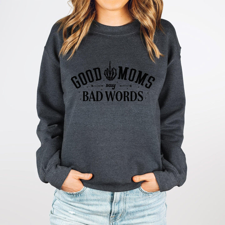 Pullover Für humorvolle Mamas "Good Moms Say Bad Words"-FaceeCo