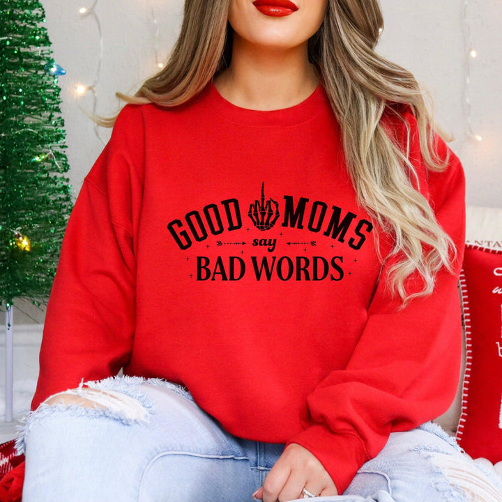 Pullover Für humorvolle Mamas "Good Moms Say Bad Words"-FaceeCo