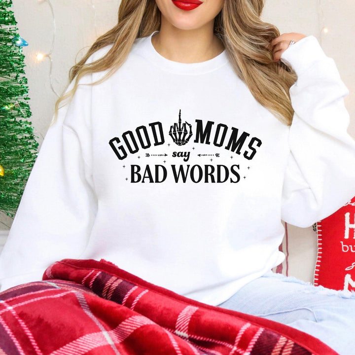 Pullover Für humorvolle Mamas "Good Moms Say Bad Words"-FaceeCo