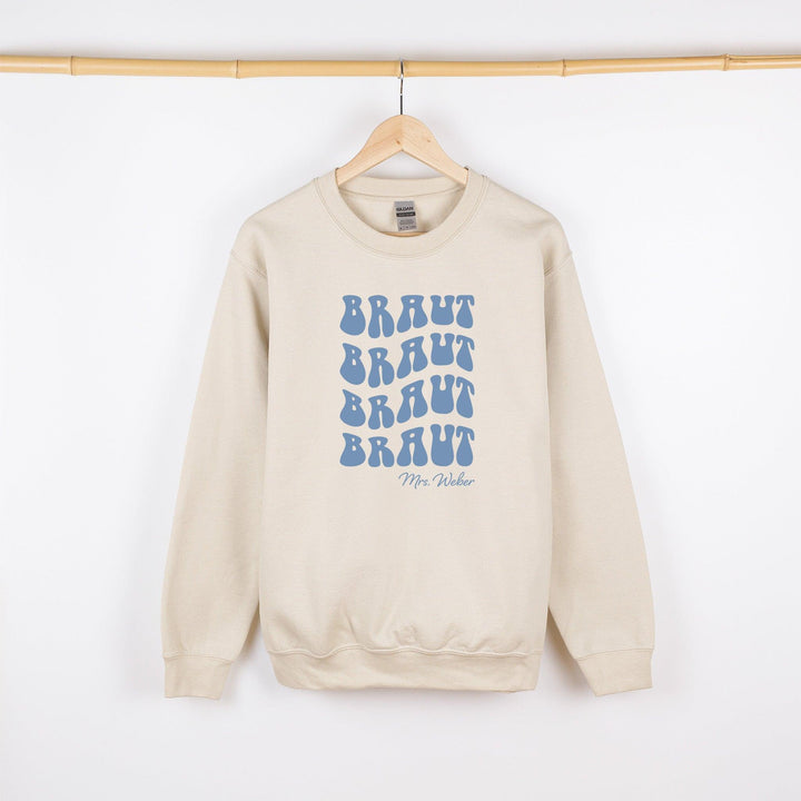 JGA Pullover für die Braut – personalisiert mit Namen-FaceeCo