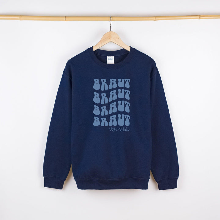 JGA Pullover für die Braut – personalisiert mit Namen-FaceeCo