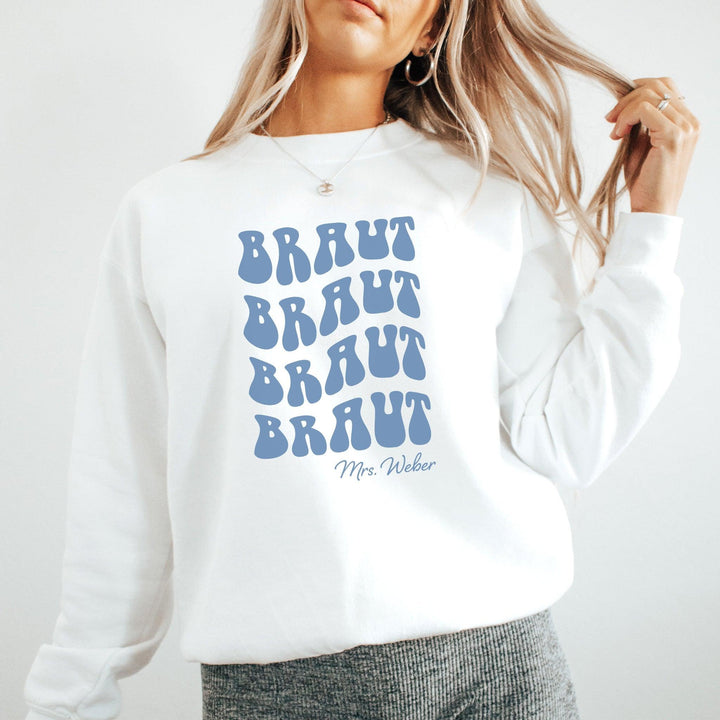 JGA Pullover für die Braut – personalisiert mit Namen-FaceeCo