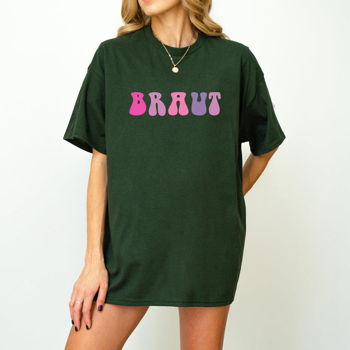 Retro Braut T-Shirt für JGA-FaceeCo