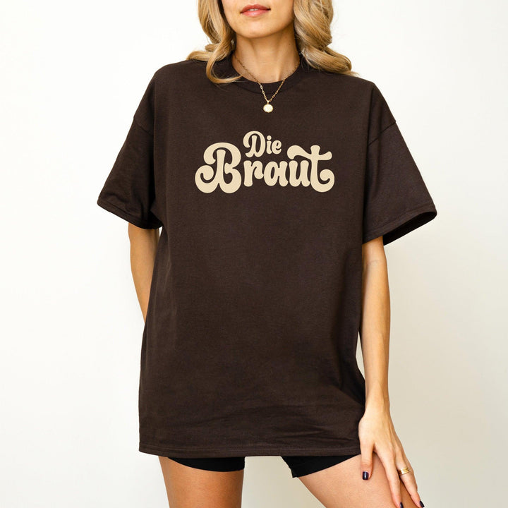 Retro JGA Braut T-Shirt – im einzigartigen Design-FaceeCo