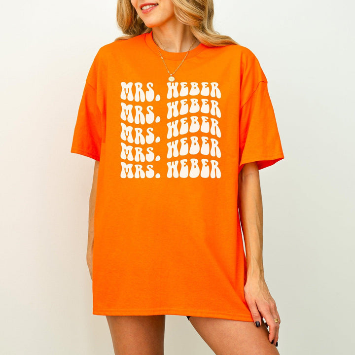 Retro-JGA-Braut-T-Shirt | Personalisiert mit Name-FaceeCo