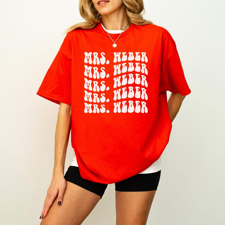 Retro-JGA-Braut-T-Shirt | Personalisiert mit Name-FaceeCo