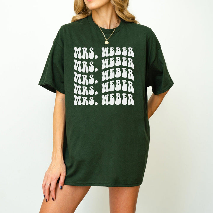 Retro-JGA-Braut-T-Shirt | Personalisiert mit Name-FaceeCo