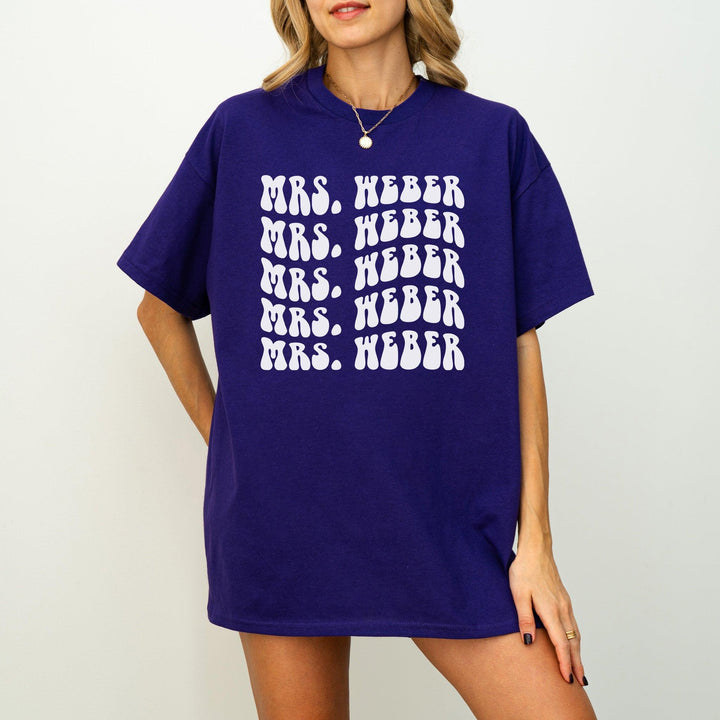 Retro-JGA-Braut-T-Shirt | Personalisiert mit Name-FaceeCo
