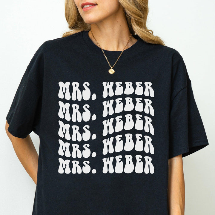 Retro-JGA-Braut-T-Shirt | Personalisiert mit Name-FaceeCo