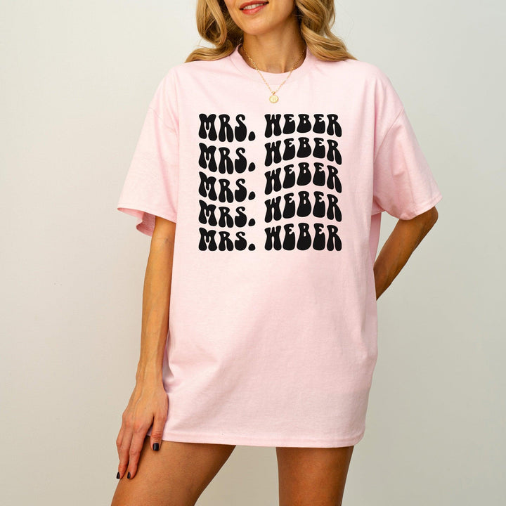 Retro-JGA-Braut-T-Shirt | Personalisiert mit Name-FaceeCo