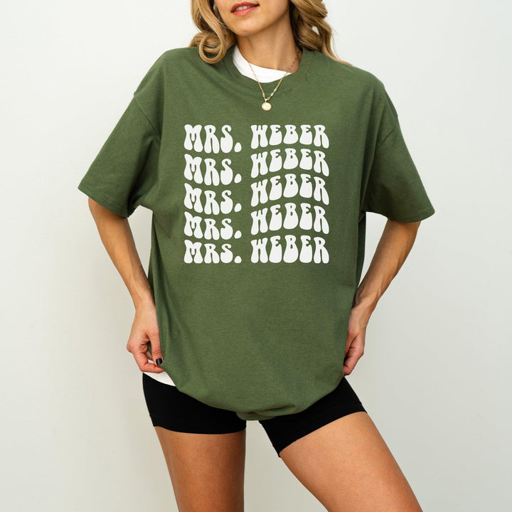 Retro-JGA-Braut-T-Shirt | Personalisiert mit Name-FaceeCo