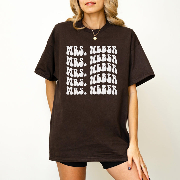Retro-JGA-Braut-T-Shirt | Personalisiert mit Name-FaceeCo