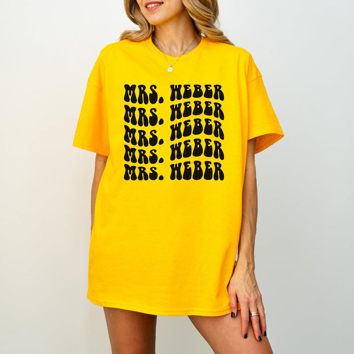 Retro-JGA-Braut-T-Shirt | Personalisiert mit Name-FaceeCo