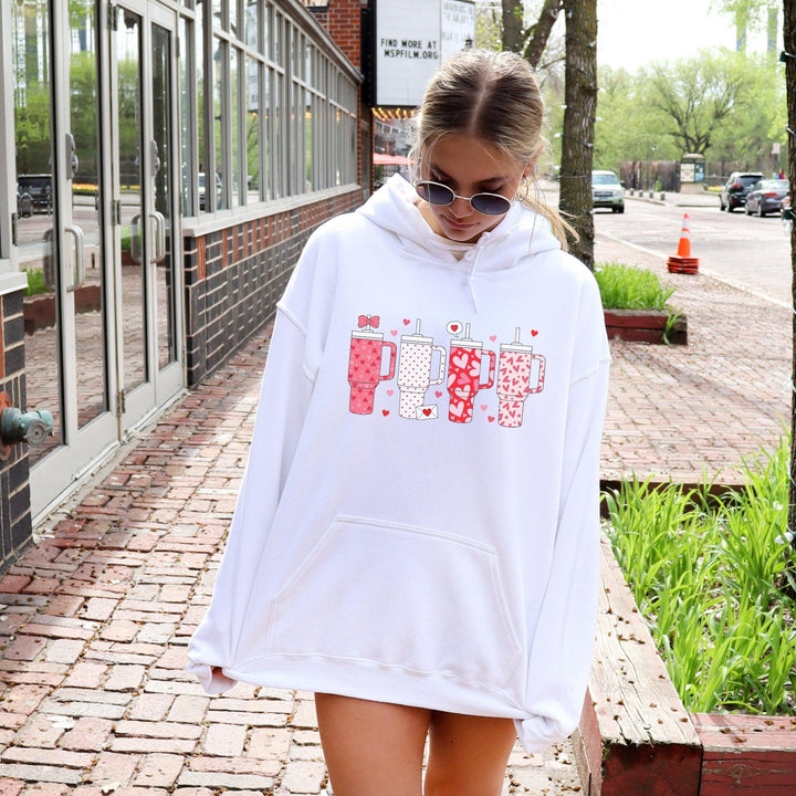 Retro Valentine Kapuzenpullover | Perfektes Valentinsgeschenk-FaceeCo