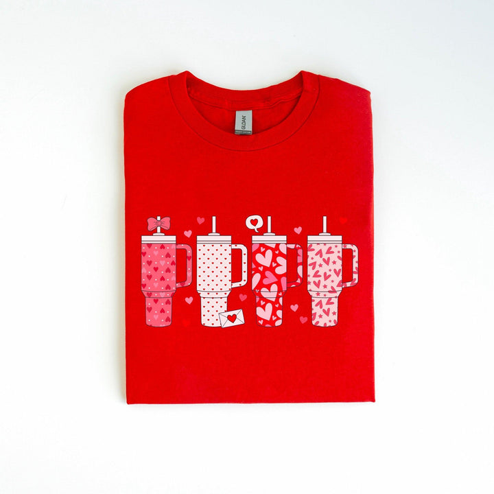 Retro-Valentine-Shirt | Obsessive Cup Disorder-T-Shirt | Süßes Valentinsgeschenk-FaceeCo