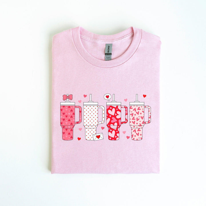 Retro-Valentine-Shirt | Obsessive Cup Disorder-T-Shirt | Süßes Valentinsgeschenk-FaceeCo