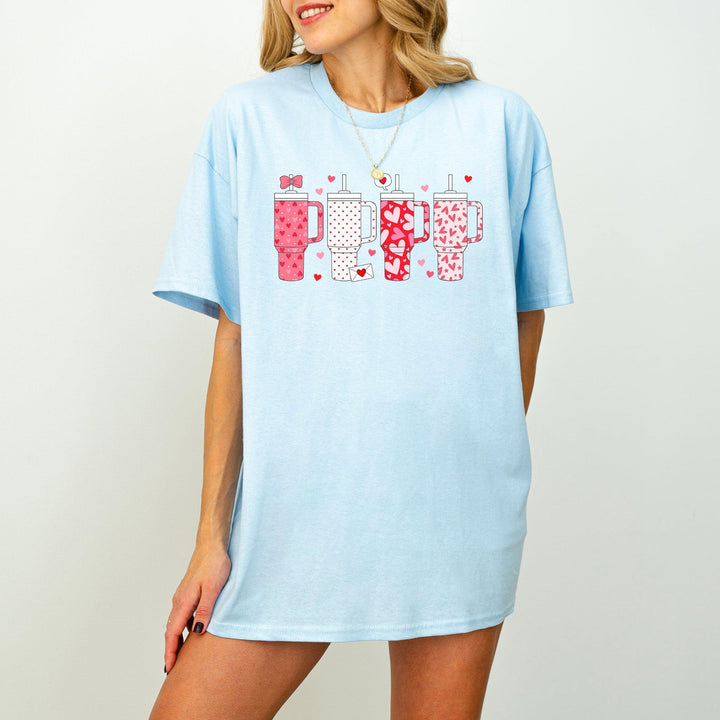 Retro-Valentine-Shirt | Obsessive Cup Disorder-T-Shirt | Süßes Valentinsgeschenk-FaceeCo