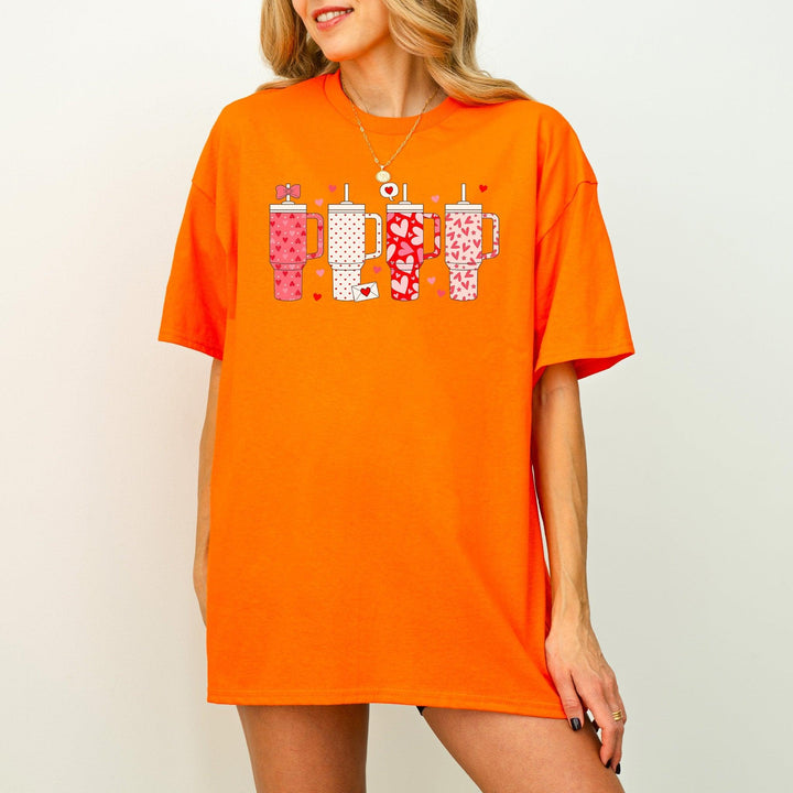 Retro-Valentine-Shirt | Obsessive Cup Disorder-T-Shirt | Süßes Valentinsgeschenk-FaceeCo