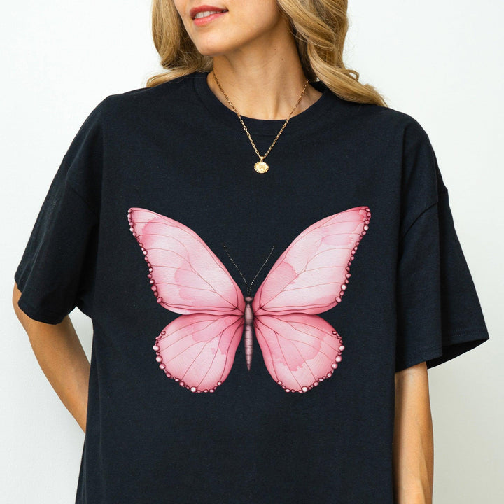 Rosa Schmetterling-Shirt | Perfektes Geschenk für Naturfreunde-FaceeCo
