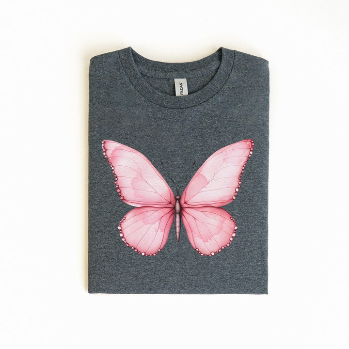Rosa Schmetterling-Shirt | Perfektes Geschenk für Naturfreunde-FaceeCo