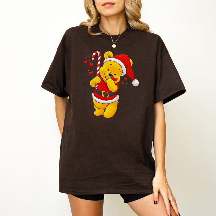 Süßer Bär als Weihnachtsmann-Shirt | Weihnachtsbär T-Shirt-FaceeCo