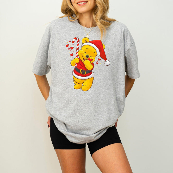 Süßer Bär als Weihnachtsmann-Shirt | Weihnachtsbär T-Shirt-FaceeCo