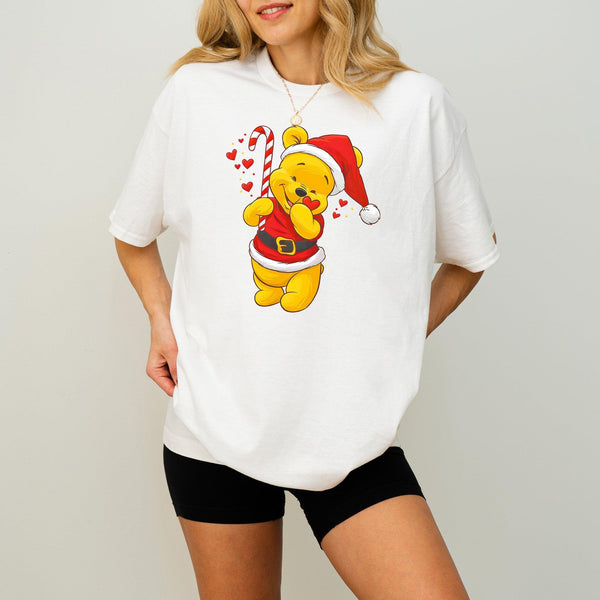 Süßer Bär als Weihnachtsmann-Shirt | Weihnachtsbär T-Shirt-FaceeCo