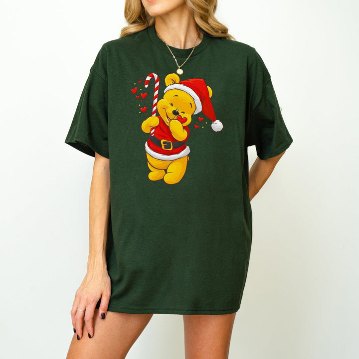 Süßer Bär als Weihnachtsmann-Shirt | Weihnachtsbär T-Shirt-FaceeCo