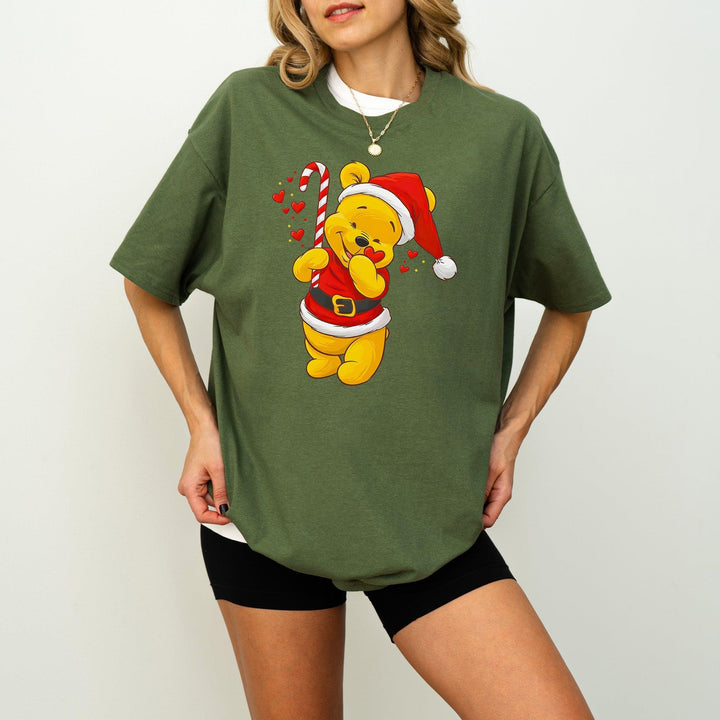 Süßer Bär als Weihnachtsmann-Shirt | Weihnachtsbär T-Shirt-FaceeCo