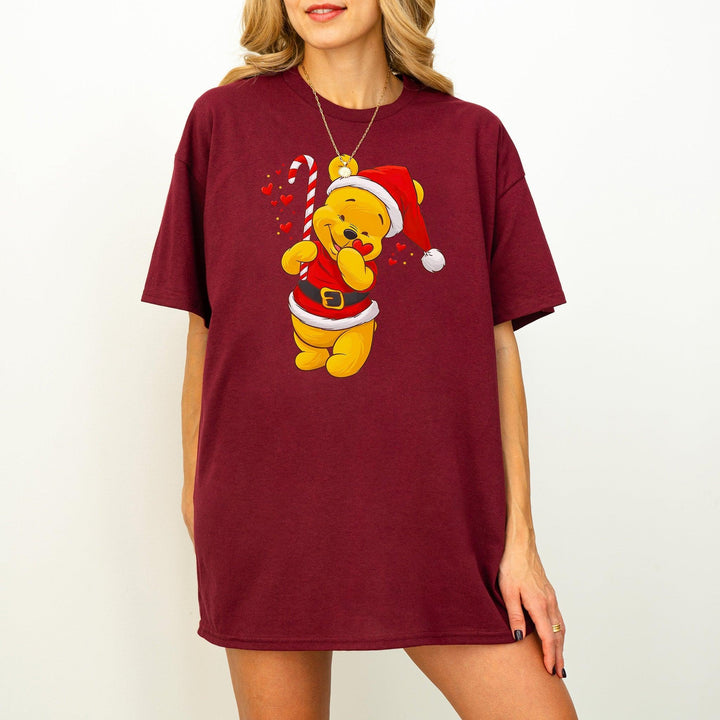 Süßer Bär als Weihnachtsmann-Shirt | Weihnachtsbär T-Shirt-FaceeCo