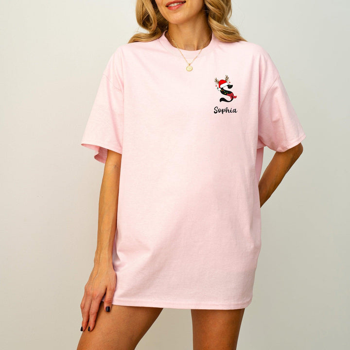Süßes personalisiertes Weihnachts-Shirt-FaceeCo