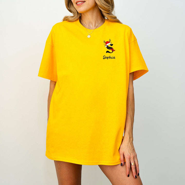 Süßes personalisiertes Weihnachts-Shirt-FaceeCo
